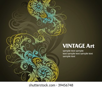 vector ornament In flower style