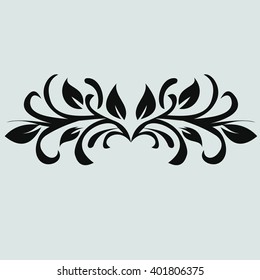 vector ornament In flower style