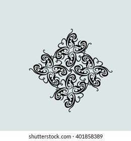 vector ornament In flower style