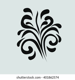 vector ornament In flower style