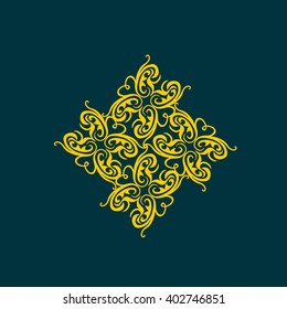 vector ornament In flower style