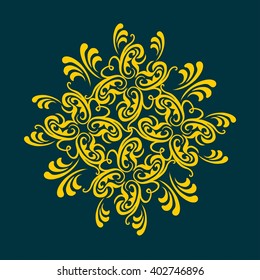 vector ornament In flower style