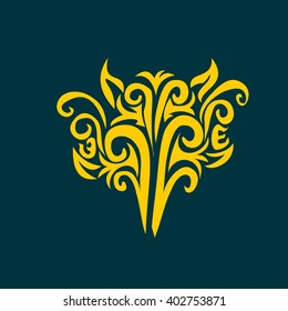 vector ornament In flower style