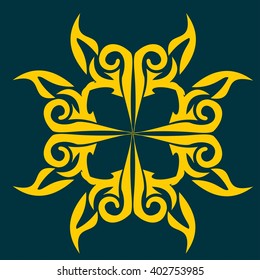 vector ornament In flower style