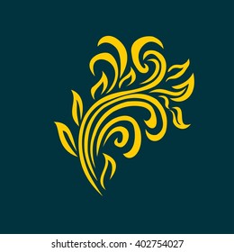 vector ornament In flower style