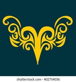 vector ornament In flower style