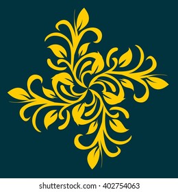vector ornament In flower style