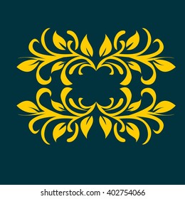vector ornament In flower style