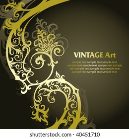 vector ornament In flower style