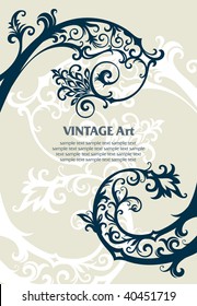 vector ornament In flower style