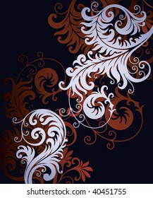 vector ornament In flower style