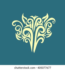 vector ornament In flower style