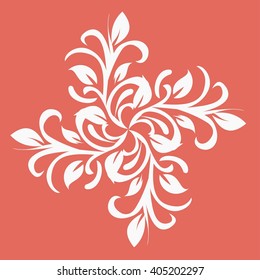 vector ornament In flower style