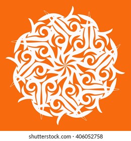 vector ornament In flower style
