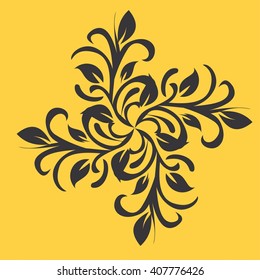 vector ornament In flower style