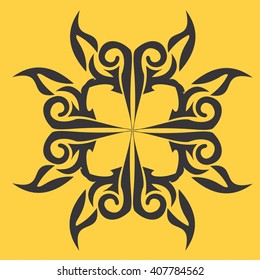 vector ornament In flower style