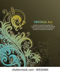 vector ornament In flower style