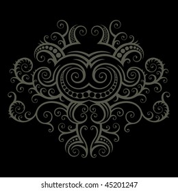 vector ornament In flower style