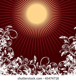 vector ornament In flower style
