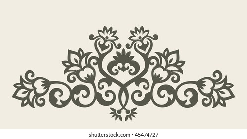 vector ornament In flower style