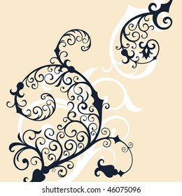 vector ornament In flower style