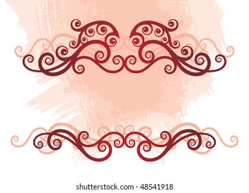 vector ornament In flower style