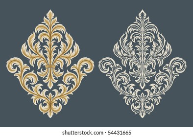 vector ornament In flower style