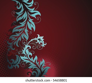 vector ornament In flower style