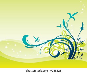 vector ornament In flower style