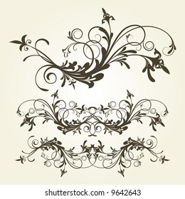 vector ornament In flower style