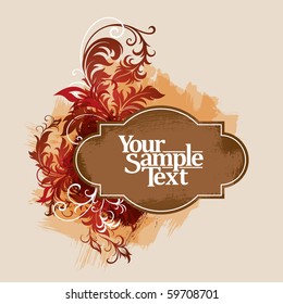 vector ornament In flower style, EPS10