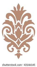  vector ornament In flower style isolate