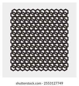 Vector ornament formed by an elegant hexagon pattern, suitable for decoration, background, textiles and graphic resources