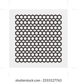 Ornamento vetorial formado por um elegante padrão hexágono, adequado para decoração, fundo, têxteis e recursos gráficos