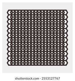 Adorno de Vector formado por un elegante patrón hexagonal, adecuado para la decoración, el fondo, los textiles y los recursos gráficos