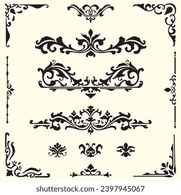 Diseño del borde del marco de la representación del vector