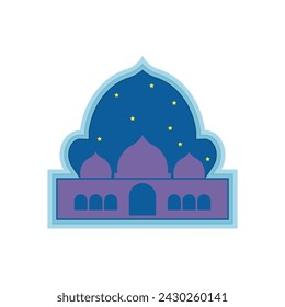 vector ornament frame border islamic mosque paper card