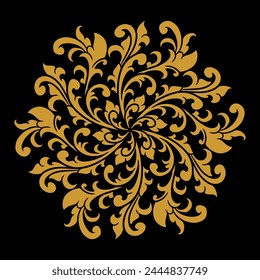 Vektorgrafik Ornament Rahmen Floral Hochzeit Dekoration