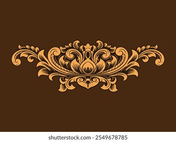 Vector Ornament frame Floral Wedding Decoration editable color