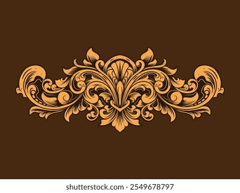 Vector Ornament frame Floral Wedding Decoration editable color
