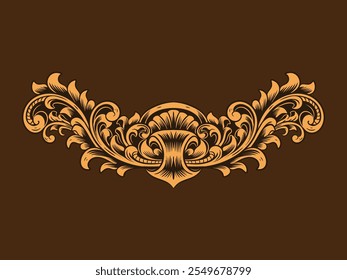 Vector Ornament frame Floral Wedding Decoration editable color