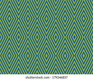 Vector Ornament from green rhombuses