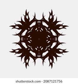 vector ornament illustration for men and women tattoos on the back or chest, which is nice and cool