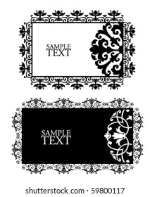 vector ornament labels