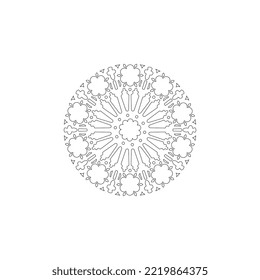 diseño de plantillas de flores y hojas de ornamento vectorial