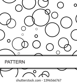 Vector ornament on a white background.
Figure circle, black line. Pattern Used for printing on different surfaces, like background and design element.