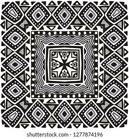 Vector ornament paisley pattern silk neck scarf or kerchief square pattern design style for print on fabric.