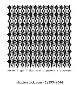 Vector ornament. Pattern abstract. Design background for card, web, print, wallpaper, textile, boxing, paper.