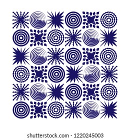 Vector ornament. Pattern abstract. Design background for card, web, print, wallpaper, textile, boxing, paper. Christmas, New year, holiday ornament.