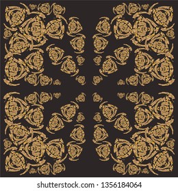 Vector ornament pattern background. Abstract flourish mandala. Sketched print. Elegant luxury texture for wallpaper, page fill, tile, carpet.